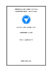 Báo cáo thực tập độc chất_vi nhựa pr