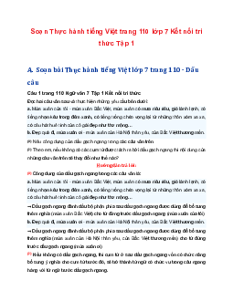 Soạn bài Thực hành tiếng Việt trang 110 | Ngữ văn 7 tập 1 Kết nối tri thức