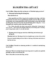 Bài kiểm tra giữa kỳ Kinh tế chính trị có đáp án | Đại học Nội Vụ Hà Nội