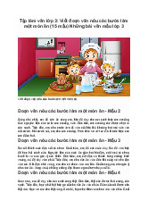 Tập làm văn lớp 3: Viết đoạn văn nêu các bước làm một món ăn