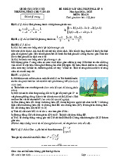 Đề khảo sát Toán 9 năm 2024 – 2025 trường THCS Chu Văn An – Hà Nội