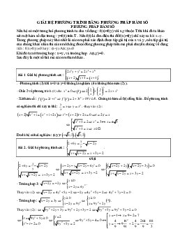 60 bài toán giải hệ phương trình bằng phương pháp hàm số điển hình – Phạm Văn Bình