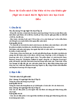 Soạn bài Cuốn sách Chìa khóa vũ trụ của Gioóc-giơ | Ngữ văn 8 sách Bài 9: Nghị luận văn học Cánh Diều