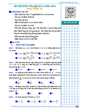 Đề cương học kỳ 2 Toán 11 năm 2023 – 2024 trường THPT Châu Văn Liêm – Cần Thơ