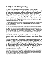 một số câu hỏi vận dụng trong triết học Mac - Lênin│Đại học Sư phạm Hà Nội