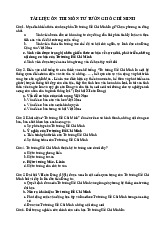 Tài Liệu Ôn Thi Môn Tư Tưởng Hồ Chí Minh | Đại học Nguyễn Tất Thành