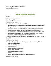 Đáp án tự luận Mô đun 8 THCS