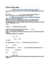 Phân số thập phân - Toán 5