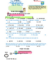 Bài tập cuối tuần 6 môn Toán lớp 4 - Kết nối tri thức với cuộc sống