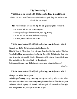 Tập làm văn lớp 2: Viết lời cảm ơn các chú bộ đội hải quân đang làm nhiệm vụ bảo vệ biển đảo | Kết Nối Tri Thức