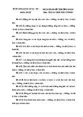 NGÂN HÀNG ĐỀ TIỂU LUẬN TLHĐC