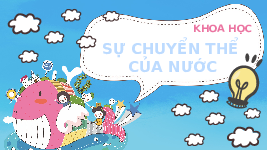 Giáo án điện tử Khoa học 4 Bài 2 Chân trời sáng tạo: Sự chuyển thể của nước