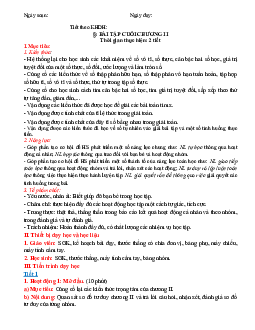 Giáo án Toán 7 C2 - Bài tập cuối chương 2 | Cánh diều