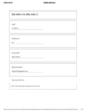 Bài kiểm tra điều kiện 2 | Học viện Hành chính Quốc gia