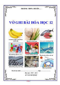 Vở ghi bài tập hóa học 12