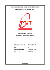 Báo cáo bài tập lớn: Hệ thống giám sát IoT môn IoT và ứng dụng | Học viện Công Nghệ Bưu Chính Viễn Thông