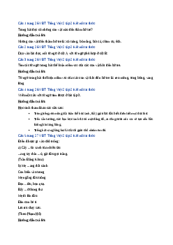 Giải VBT môn Tiếng việt 2 - Bài 12: Bờ tre đón khách | Kết nối tri thức