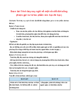 Soạn bài Trình bày suy nghĩ về một vấn đề đời sống | Ngữ văn 7 Tập 1 Kết nối tri thức
