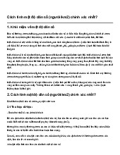 Cách tính mật độ dân số (người/km2) chính xác nhất?