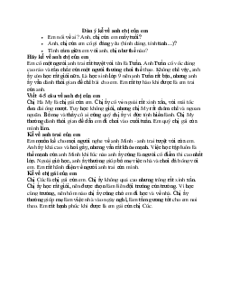 Hãy kể về anh, chị của em | Tập làm văn lớp 2 | Cánh diều