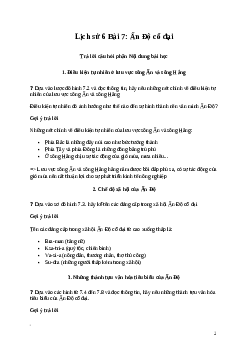 Giải Lịch sử 6 Bài 7: Ấn Độ cổ đại | Cánh diều