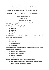 Đề thi Tin học lớp 4 Học kì 1 Kết nối tri thức (Có đáp án) 2023-2024