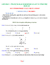 Chuyên Đề Ứng Dụng Đạo Hàm Để Khảo Sát Và Vẽ Đồ Thị Ôn Thi Tốt Nghiệp 2025 Giải Chi Tiết