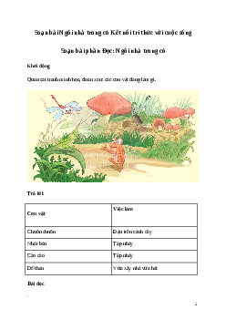 Soạn bài: Ngôi nhà trong cỏ Tiếng Việt 3 | Kết nối tri thức