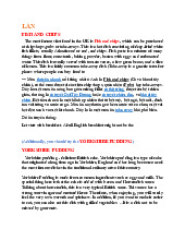 [TỔNG HỢP] Bài nói Tiếng Anh British Food And Drink | Trường Đại học Hồng Đức