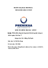 Phân tích những đặc trưng của kinh tế thị trường định hướng xã hội chủ nghĩa ở Việt Nam | Bài tập lớn môn Kinh tế chính trị Mác - Lênin | Trường Đại học Phenikaa