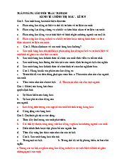 Ngân hàng câu hỏi trắc nghiệm môn kinh tế chính trị Mác– lê nin –Trường Đại học Hoa Sen