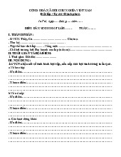 Biên Bản Sinh Hoạt Lớp Chủ Nhiệm - Biểu mẫu văn bản