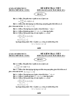 TOP 30 đề kiểm tra Giải tích 12 chương 4