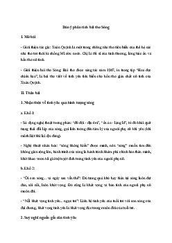 Văn mẫu lớp 11: Dàn ý phân tích bài thơ Sóng (4 Mẫu) | Cánh diều
