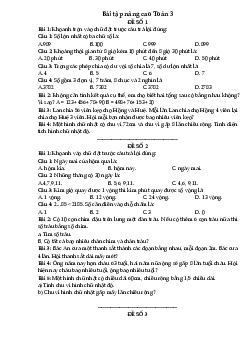 Bài tập nâng cao môn Toán lớp 3 - (tuần từ 13/4 đến 18/4)