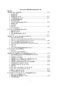 Bài giảng Thương mại quốc tế