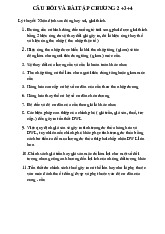 Câu Hỏi & Bài Tập Chương 2 và 3, 4 môn Kinh tế vi mô 1 | Học viện Tài chính