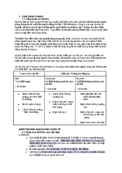 MKT quốc tế - lên kế hoạch  marketing quốc tế  Spotify