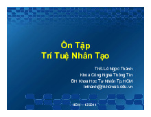 Ngân hàng bài tập ôn tập trí tuệ nhân tạo | Đại học Bách Khoa Hà Nội