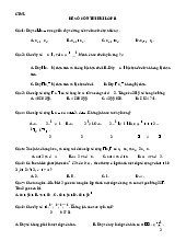Đề thi Toán học kỳ II lớp 11