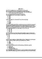 Đề Thi Trắc Nghiệm Thống Kê Năng Suất | Thống kê trong kinh tế và kinh doanh | Trường Đại học Kinh tế Quốc dân
