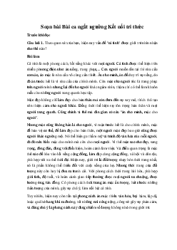 Soạn bài Bài ca ngất ngưởng | Ngữ văn 11 Kết nối tri thức