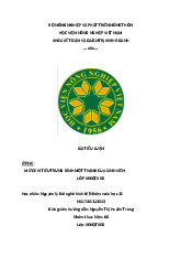 bài tiểu luận đề tài : mức chi tiêu trung bình một tháng của sinh viên môn Nguyên lý kinh tế    | Học viện Nông nghiệp Việt Nam