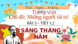 Giáo án điện tử Tiếng Việt 4 Bài 3 Cánh diều: Sáng tháng năm