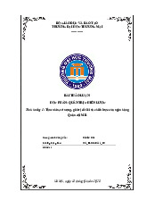 Tầm nhìn, sứ mạng, giá trị cốt lõi và chiến lược của ngân hàng Quân đội MB | Bài thảo luận quản trị chiến lược