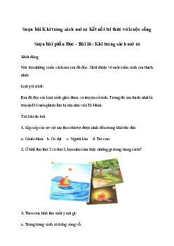 Soạn bài Khi trang sách mở ra (trang 66)| Tiếng việt 2 sách Kết nối Tri Thức