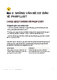 Những vấn đề cơ bản về pháp luật - Pháp luật đại cương | Đại học Tôn Đức Thắng