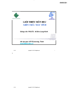 Tuần 1: Các khái niệm cơ bản -  Kiến trúc máy tính II | Trường Đại học CNTT Thành Phố Hồ Chí Minh