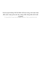 Đề cương môn Tư tưởng Hồ chí minh - trường đại học kinh tế- tài chính thành phố Hồ chí minh..