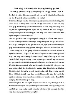 Văn mẫu lớp 6: Trình bày ý kiến về một vấn đề trong đời sống gia đình (7 mẫu) | Kết nối tri thức